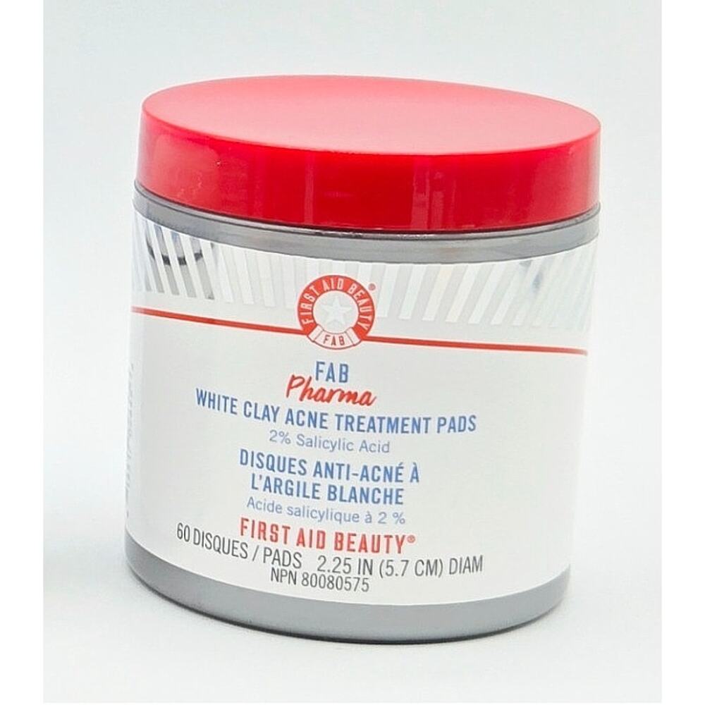First Aid Beauty White Clay Acne Pads- 60 Pads